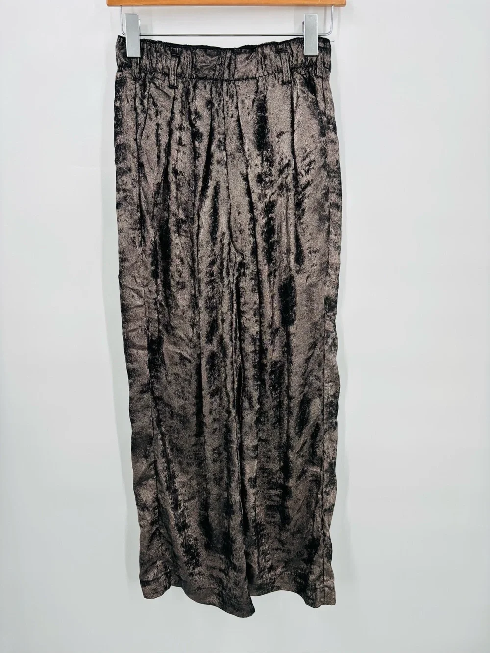 Free People Hi-Fi metallic pants